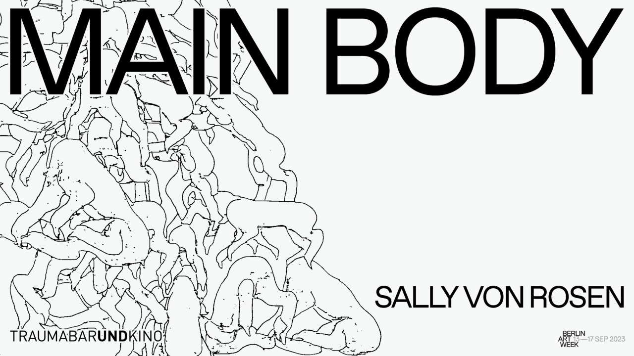 Abstract illustration featuring overlapping figures and the text "MAIN BODY" along with the artist's name.